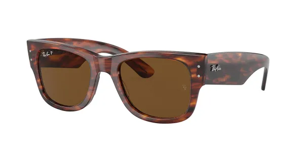 Ray-Ban RB0840S Mega Wayfarer Polarized 954/57 Men's Sunglasses Tortoiseshell Size 51