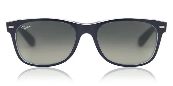 Ray-Ban RB2132 New Wayfarer Color Mix 605371 Men's Sunglasses Blue Size 52