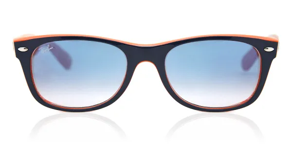 Ray-Ban RB2132 New Wayfarer Color Mix 789/3F Men's Sunglasses Blue Size 55