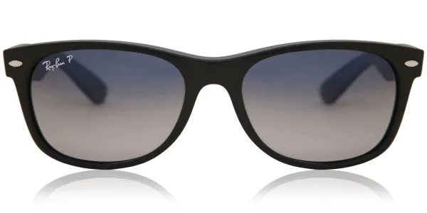 Ray-Ban RB2132 New Wayfarer Matte Polarized 601S78 Men's Sunglasses Black Size 52