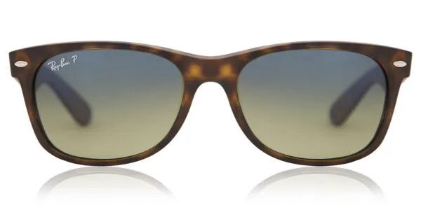 Ray-Ban RB2132 New Wayfarer Matte Polarized 894/76 Men's Sunglasses Tortoiseshell Size 52