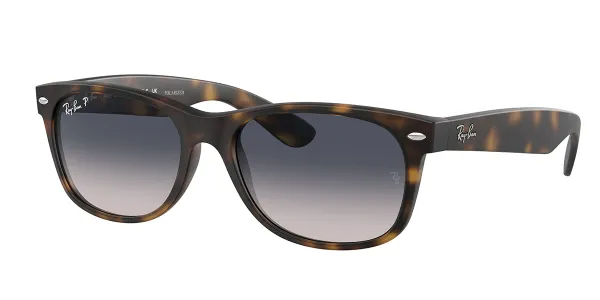 Ray-Ban RB2132 New Wayfarer Polarized 865/78 Men's Sunglasses Tortoiseshell Size 58