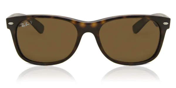 Ray-Ban RB2132 New Wayfarer Polarized 902/57 Men's Sunglasses Tortoiseshell Size 55