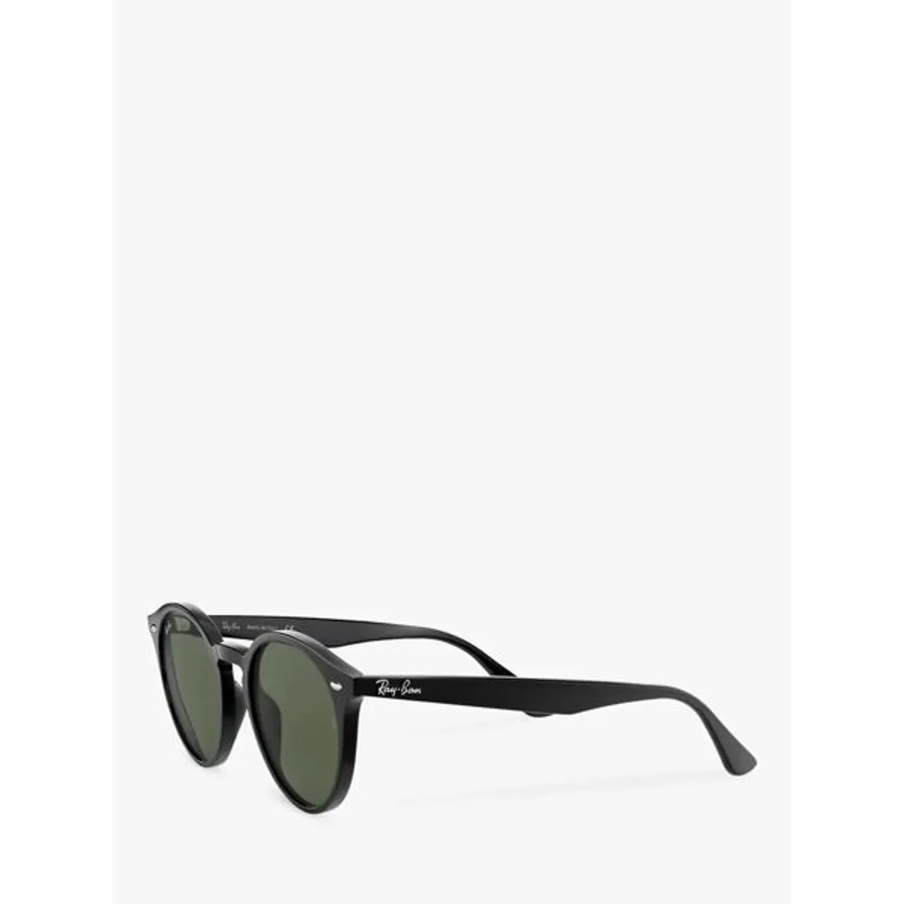 Ray-Ban RB2180 Men's Round Framed Sunglasses, Black/Grey Gradient - Black/Grey Gradient - Male