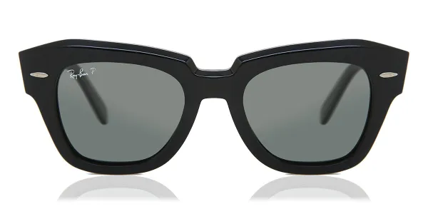 Ray-Ban RB2186 State Street Polarized 901/58 Men's Sunglasses Black Size 49