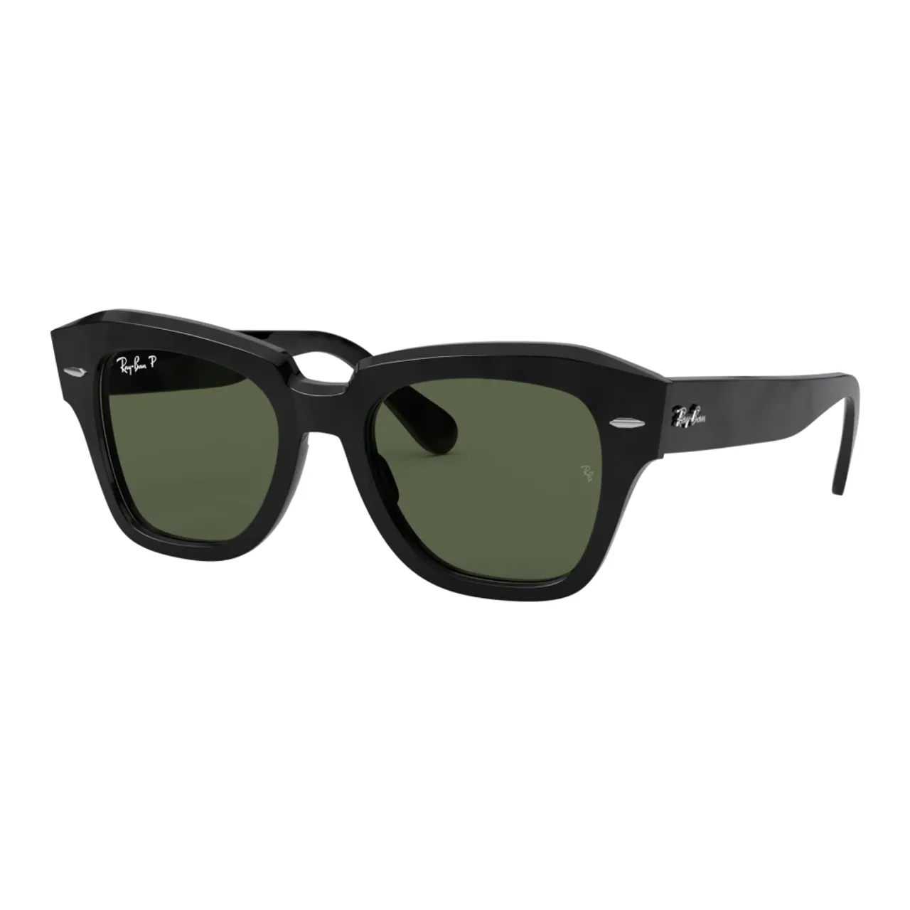Ray-Ban , Rb2186 State Street Polarized State Street Polarized Sunglasses ,Green female, Sizes: