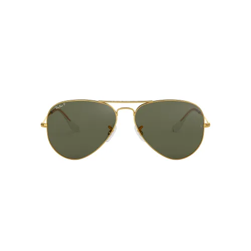 Ray-Ban , Rb3025 Aviator Classic Polarized Sunglasses ,Yellow female, Sizes: