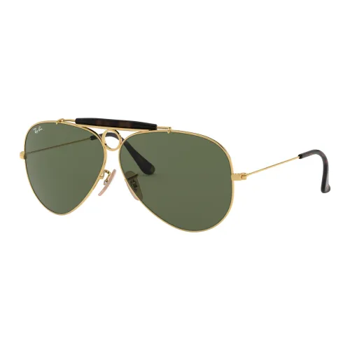 Ray-Ban , Rb3138 Shooter Havana Collection Polarized Shooter Havana Collection Polarized Sunglasses ,Yellow female, Sizes: