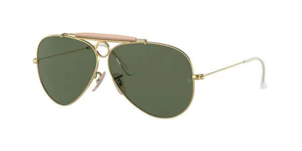 Ray-Ban RB3138 Shooter W3401 Men's Sunglasses Gold Size 58