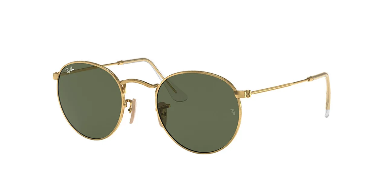 Ray-Ban RB3447N Round Metal 001 Men's Sunglasses Gold Size 50