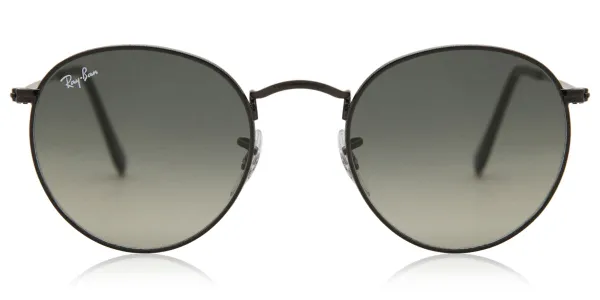 Ray-Ban RB3447N Round Metal 002/71 Men's Sunglasses Black Size 50