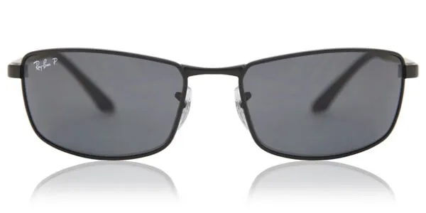Ray-Ban RB3498 Active Lifestyle Polarized 006/81 Men's Sunglasses Black Size 61