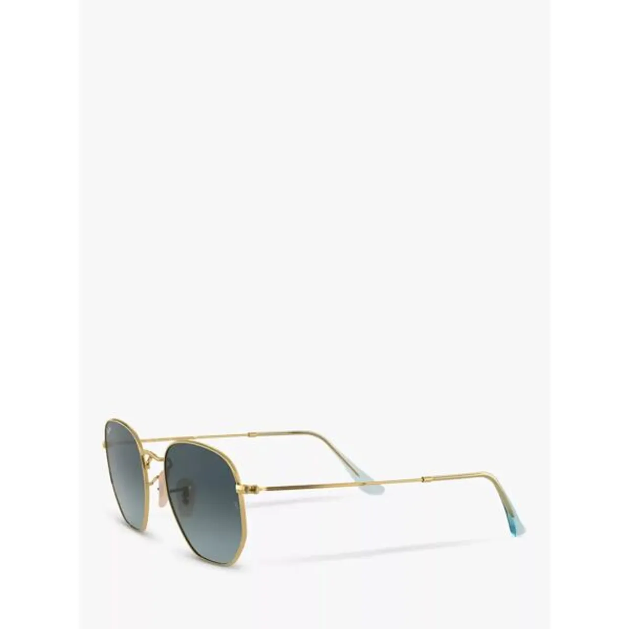 Ray-Ban RB3548N Unisex Hexagonal Sunglasses, Gold/Blue Gradient - Gold/Blue Gradient - Male