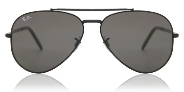 Ray-Ban RB3625 New Aviator 002/B1 Men's Sunglasses Black Size 58
