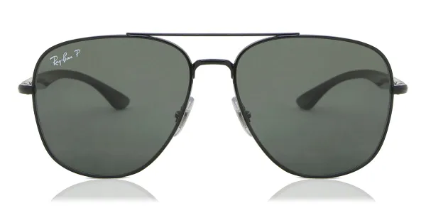 Ray-Ban RB3683 Polarized 002/58 Men's Sunglasses Black Size 56