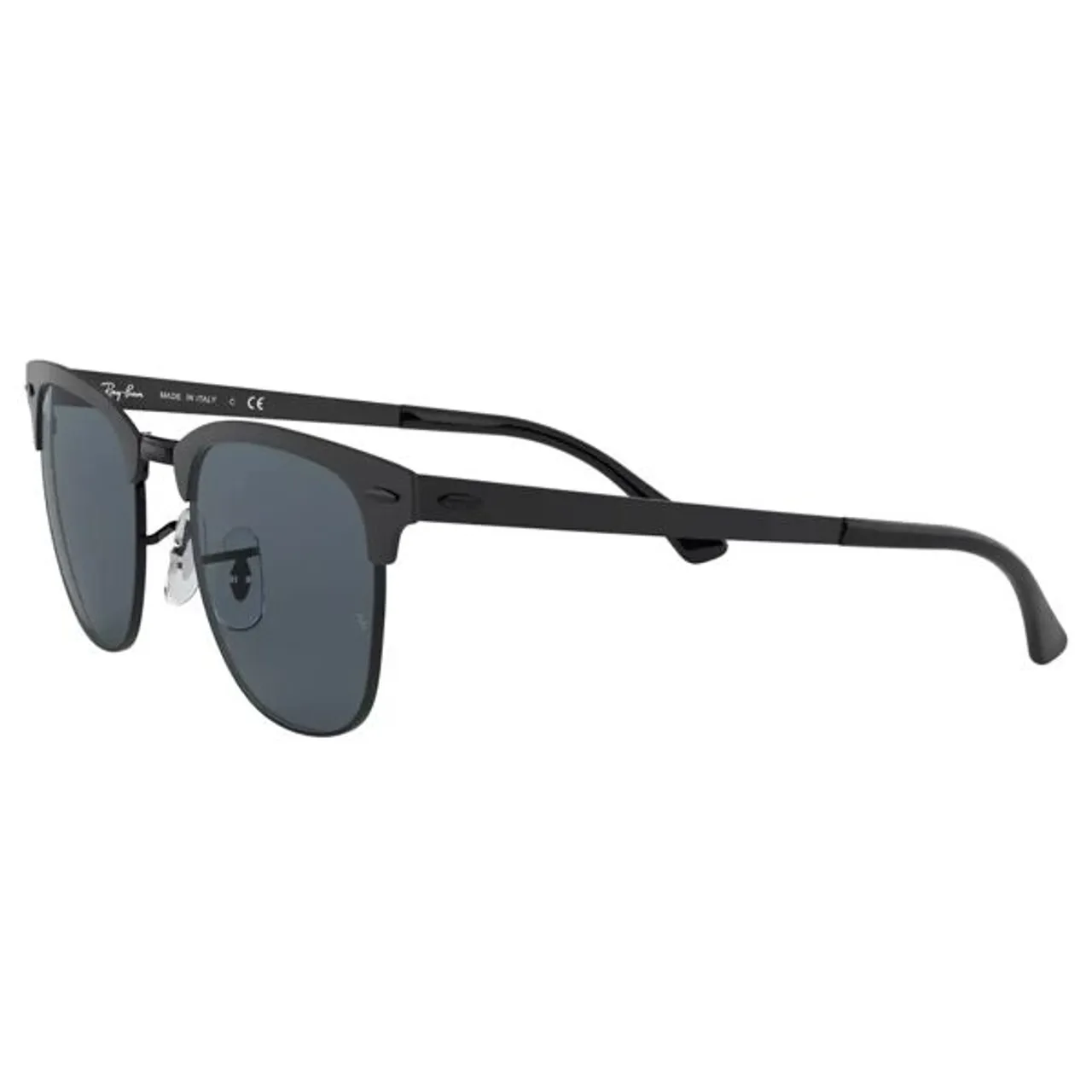 Ray-Ban RB3716 Unisex Square Sunglasses - Matte Black/Blue - Male