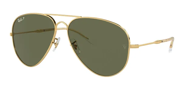 Ray-Ban RB3825 Old Aviator Polarized 001/58 Men's Sunglasses Gold Size 62