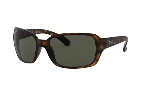 Ray-Ban RB4068 Polarised Sunglasses - Tortoise & Green Classic