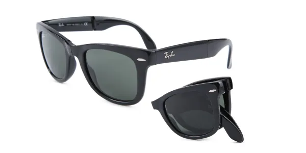 Ray-Ban RB4105 Wayfarer Folding 601 Men's Sunglasses Black Size 54