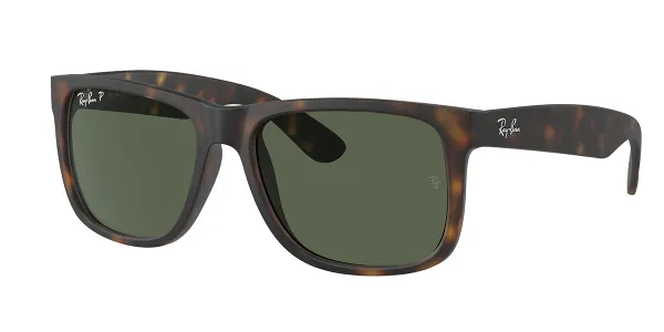 Ray-Ban RB4165 Justin Polarized 865/9A Men's Sunglasses Tortoiseshell Size 55