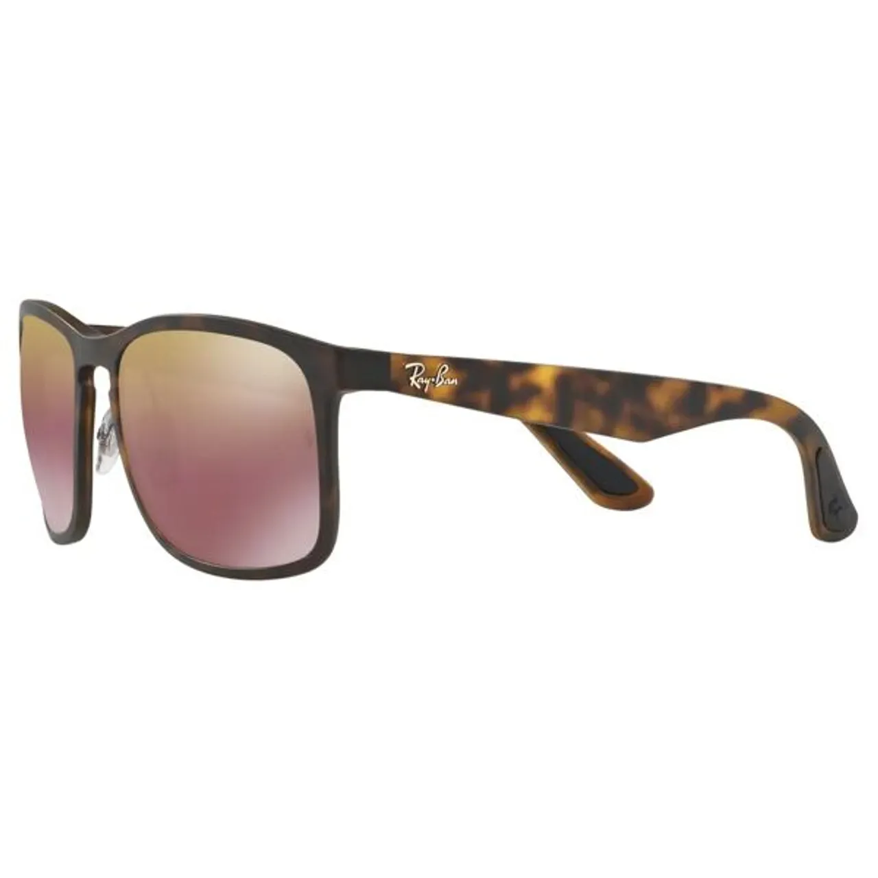 Ray-Ban RB4264 Men's Polarised Square Sunglasses - Tortoise/Mirror Brown - Male