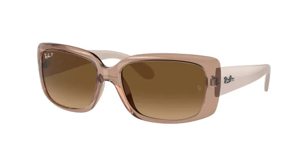Ray-Ban RB4389 6644M2 Women's Sunglasses Brown Size 55