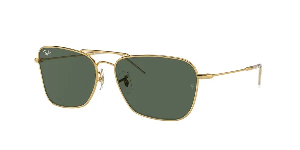Ray-Ban RBR0102S Caravan Reverse 001/VR Men's Sunglasses Gold Size 58