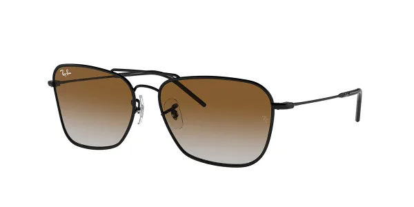 Ray-Ban RBR0102S Caravan Reverse 002/CB Men's Sunglasses Black Size 58