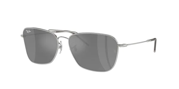 Ray-Ban RBR0102S Caravan Reverse 003/GS Men's Sunglasses Silver Size 58