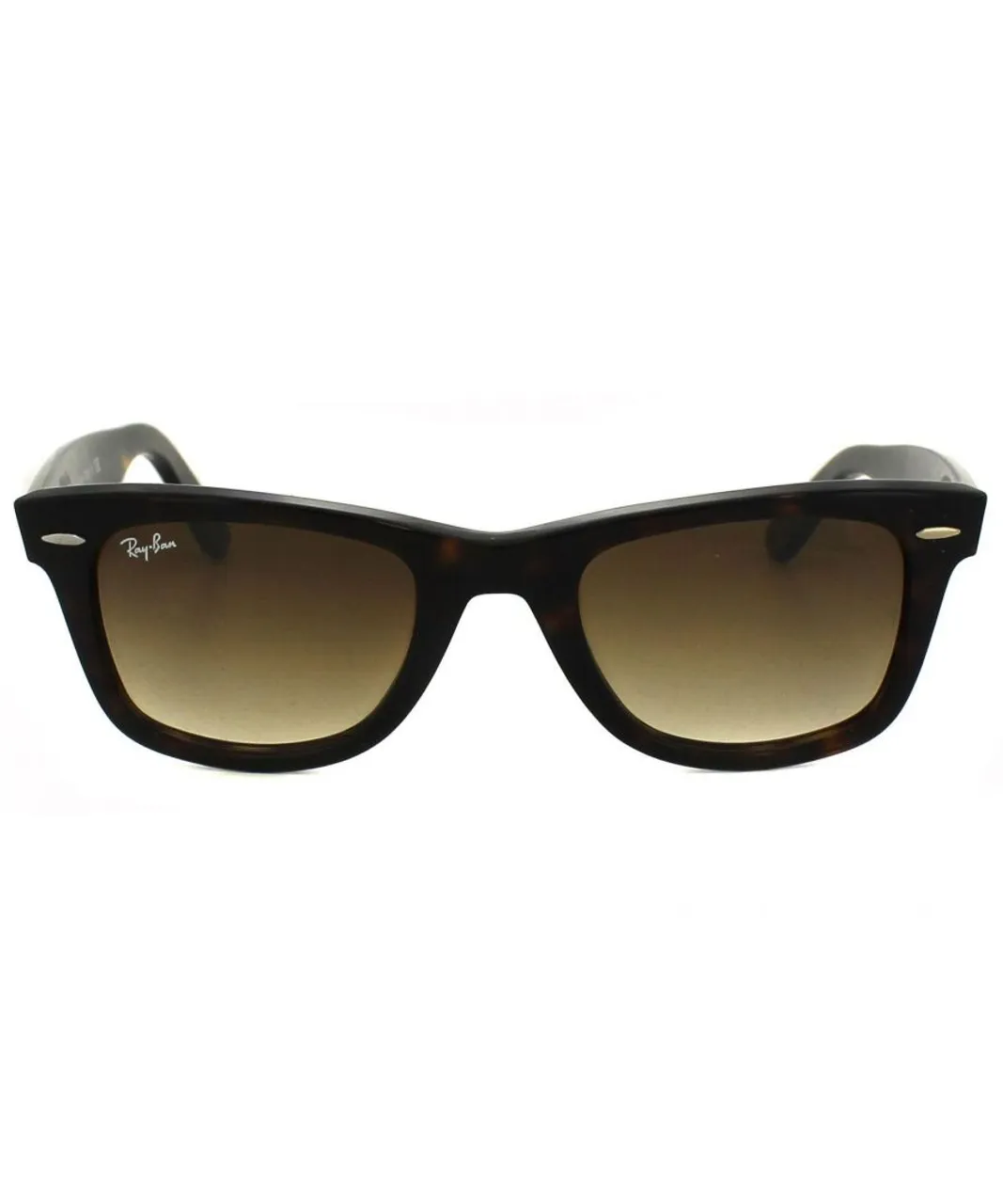 Ray-Ban Rectangle Unisex Havana Brown Gradient Sunglasses - One