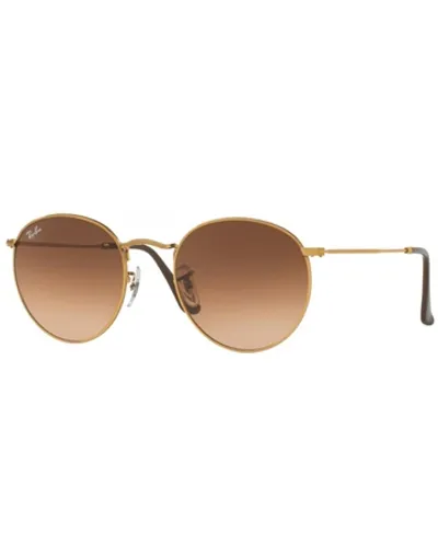 Ray-Ban Round Metal Sunglasses - Brown & Gold