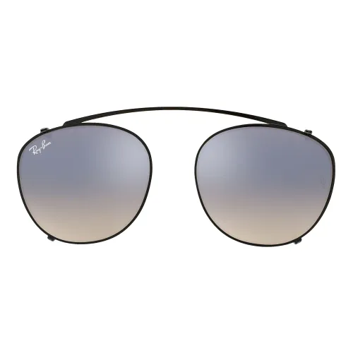 Ray-Ban , Round Mirrored Eyewear Frames ,Black unisex, Sizes: