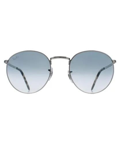 Ray-Ban Round Unisex Silver Blue Gradient RB3637 New Metal - One