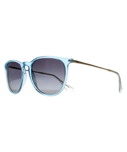 Ray-Ban Round Womens Transparent Light Blue Grey Gradient RB4171 Erika - One