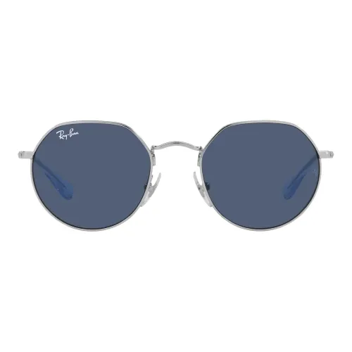 Ray-Ban , Silver Frame Sungles for Stylish Young Gentlemen ,Gray male, Sizes: