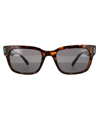Ray-Ban Square Mens Havana On Transparent Brown Dark Grey Plastic Sunglasses Jeffrey RB2190 - One