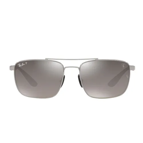 Ray-Ban , Square Polarized Sunglasses Rb3715M F0845J ,Black unisex, Sizes: