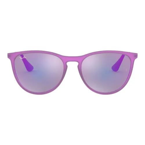 Ray-Ban , Trendy Violet Rubber Frame Sungles ,Purple female, Sizes:
