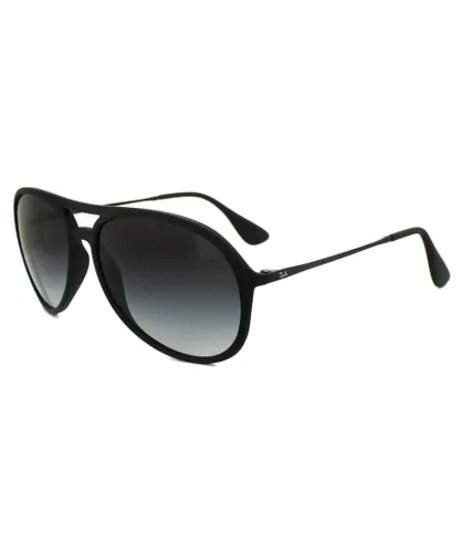 Ray-Ban Unisex Sunglasses Alex 4201 622/8G Rubber Black Grey Gradient Metal - One