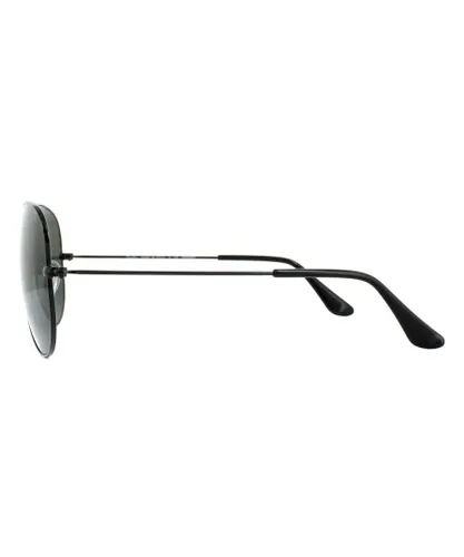 Ray-Ban Unisex Sunglasses Aviator 3025 002/58 Black Polarized Metal - One