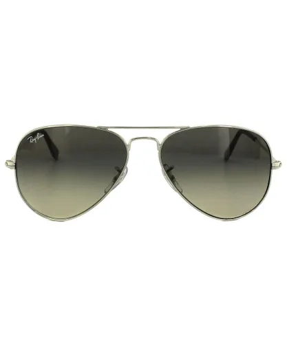 Ray-Ban Unisex Sunglasses Aviator 3025 003/32 Silver Grey Gradient 55mm Metal - One