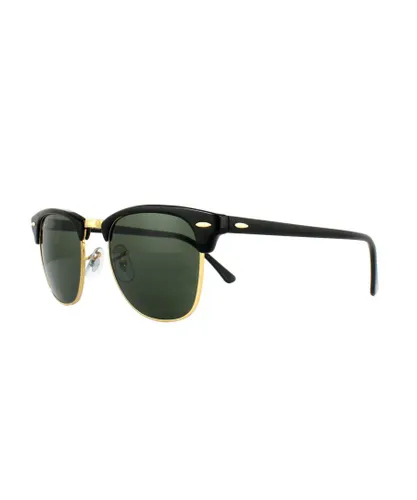 Ray-Ban Unisex Sunglasses Clubmaster 3016 W0365 Black Green G-15 Large 51mm - One
