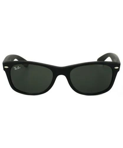 Ray-Ban Unisex Sunglasses New Wayfarer 2132 622 Black Rubber Green Small 52mm - One
