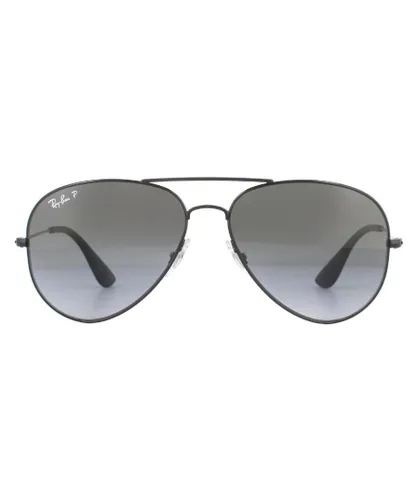 Ray-Ban Unisex Sunglasses RB3558 002/T3 Black Grey Polarized Metal - One