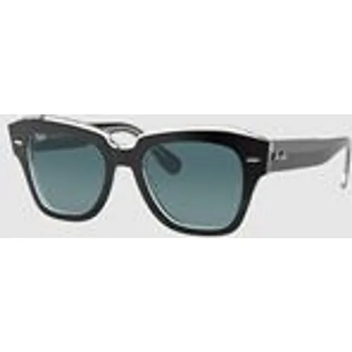 Ray-Ban Women's State Street Sunglasses in Black On Transparent