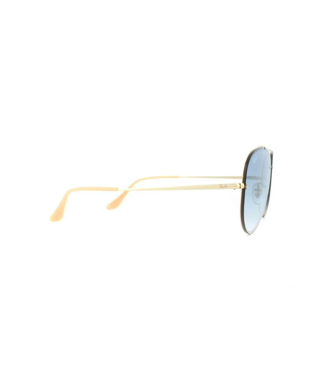 Ray-Ban Womens Sunglasses Blaze Aviator RB3584N 001/19 Gold Light Blue Gradient 58mm Metal - One