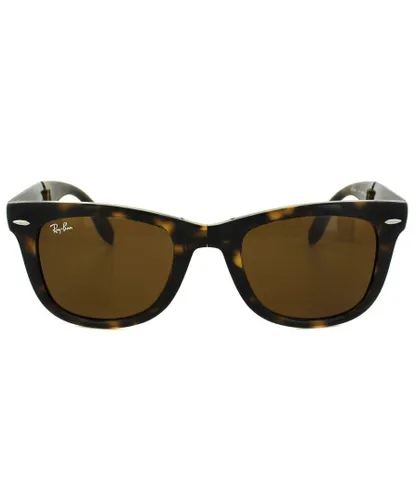 Ray-Ban Womens Sunglasses Folding Wayfarer 4105 710 Havana Tortoise Brown 50mm - One