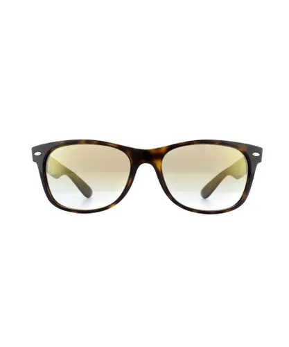 Ray-Ban Womens Sunglasses New Wayfarer 2132 710/Y0 Tortoise Gold Flash Gradient 55mm - Brown - One