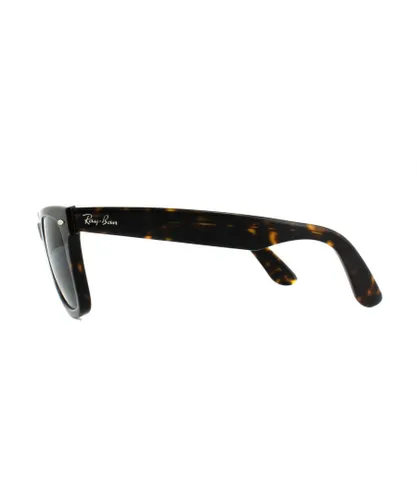 Ray-Ban Womens Sunglasses Wayfarer 2140 902 Tortoise Green G-15 Medium 50mm - Brown - One