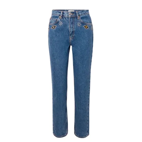 Re/Done , Jeans Originals 70s Straight ,Blue female, Sizes: